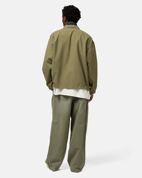 Haven Herringbone FATIGUE Baggy Pants Khaki