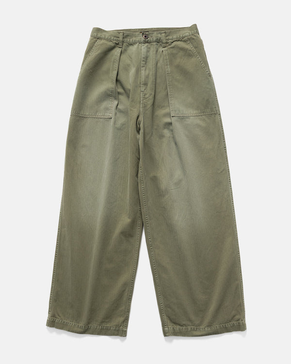 haven Herringbone FATIGUE Baggy Pants Khaki