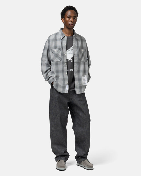 Haven Hombre Check Shirt LS Light Grey/Grey