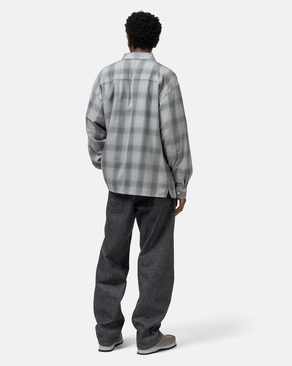 Haven Hombre Check Shirt LS Light Grey/Grey