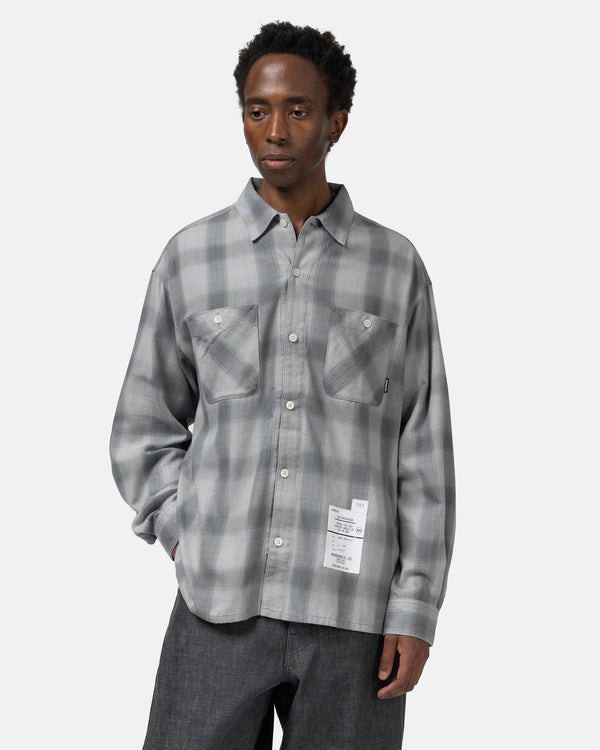Haven Hombre Check Shirt LS Light Grey/Grey
