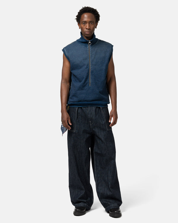 Haven IDG SWT X BORO Half Vest Indigo
