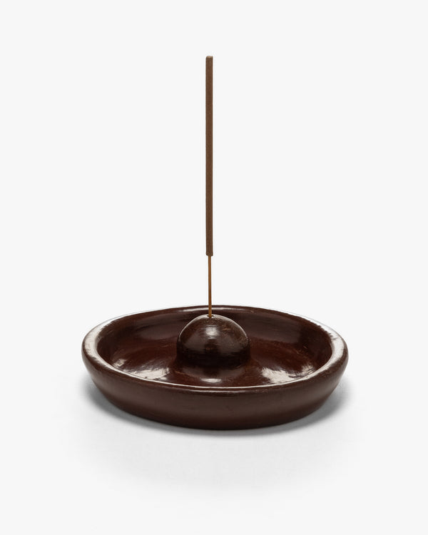 Haven Incense Holder Clay & Beeswax Red