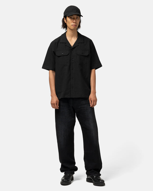 Haven Jasper Shirt - Vintage Linen Poplin Black