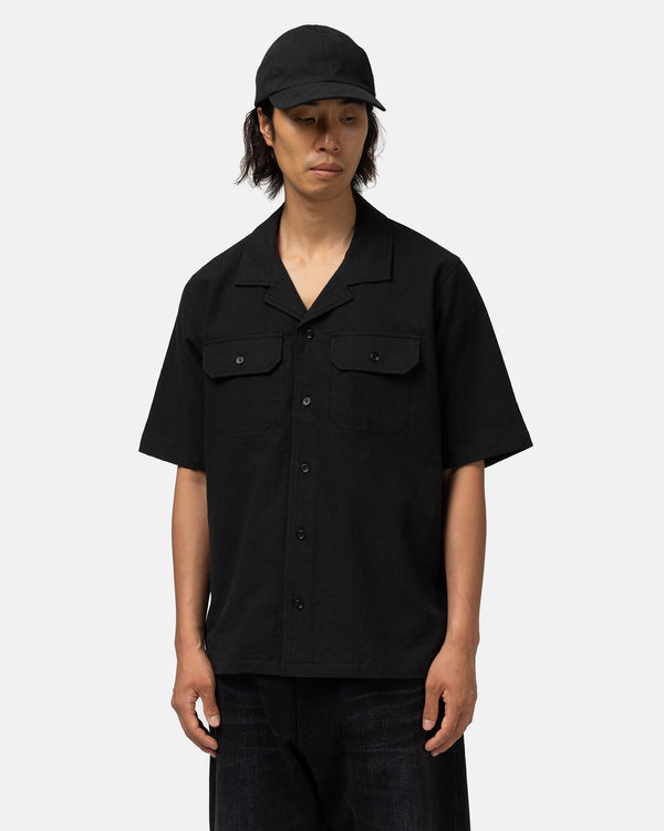Haven Jasper Shirt - Vintage Linen Poplin Black