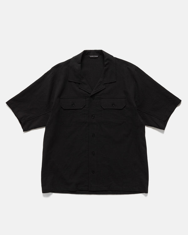 haven Jasper Shirt - Vintage Linen Poplin Black
