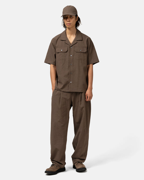 Haven Jasper Shirt - Vintage Linen Poplin Earth