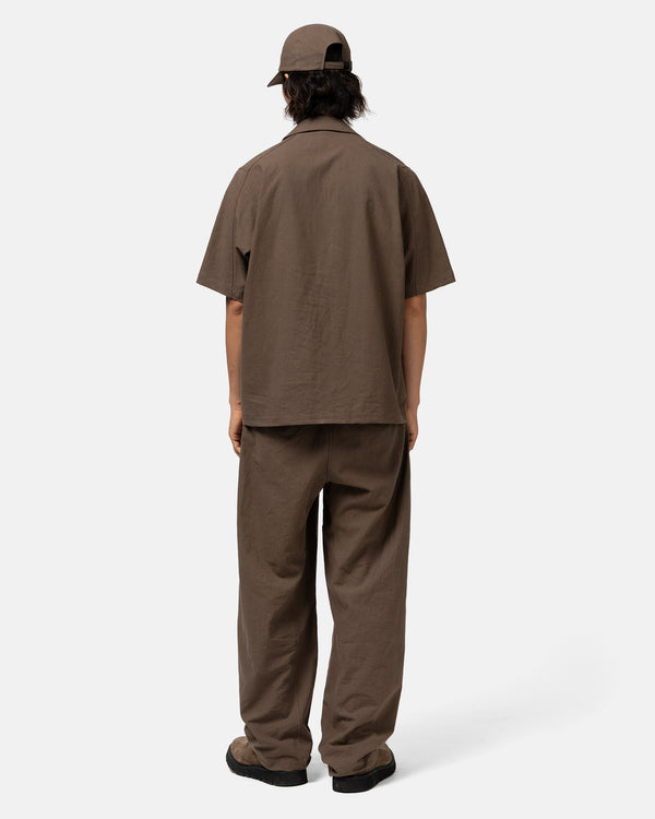Haven Jasper Shirt - Vintage Linen Poplin Earth