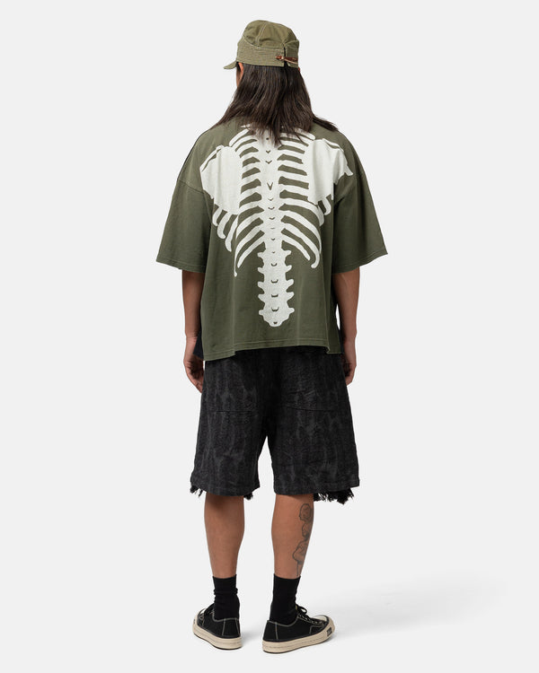 Haven Jersey 2TONES BIG Pocket T (BONE) BLKxKhaki