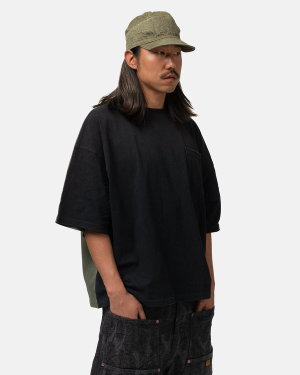 Haven Jersey 2TONES BIG Pocket T (BONE) BLKxKhaki