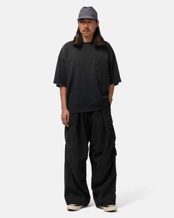 Haven Jersey 2TONES BIG Pocket T (BONE) BLKxPurple