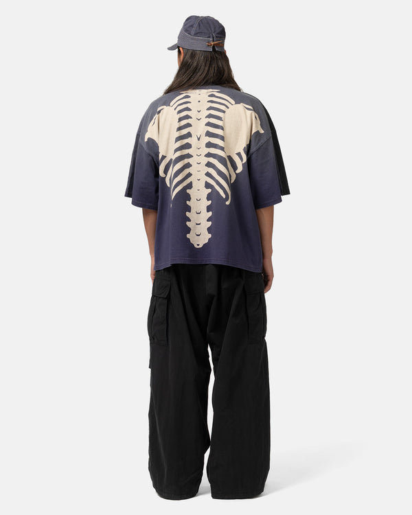 Haven Jersey 2TONES BIG Pocket T (BONE) BLKxPurple