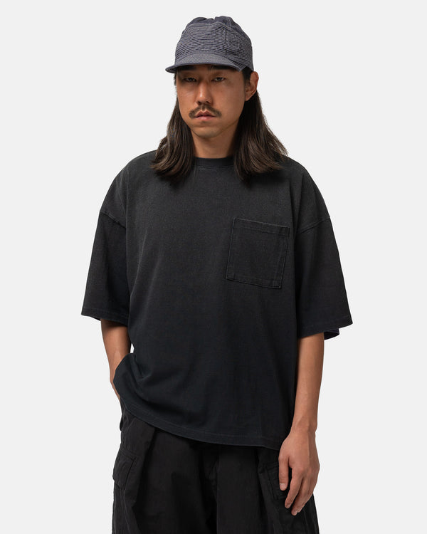 Haven Jersey 2TONES BIG Pocket T (BONE) BLKxPurple