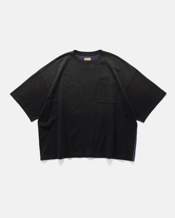 haven Jersey 2TONES BIG Pocket T (BONE) BLKxPurple