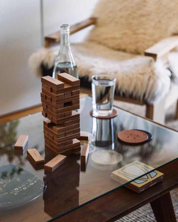 Haven Leather Tower Game Natural