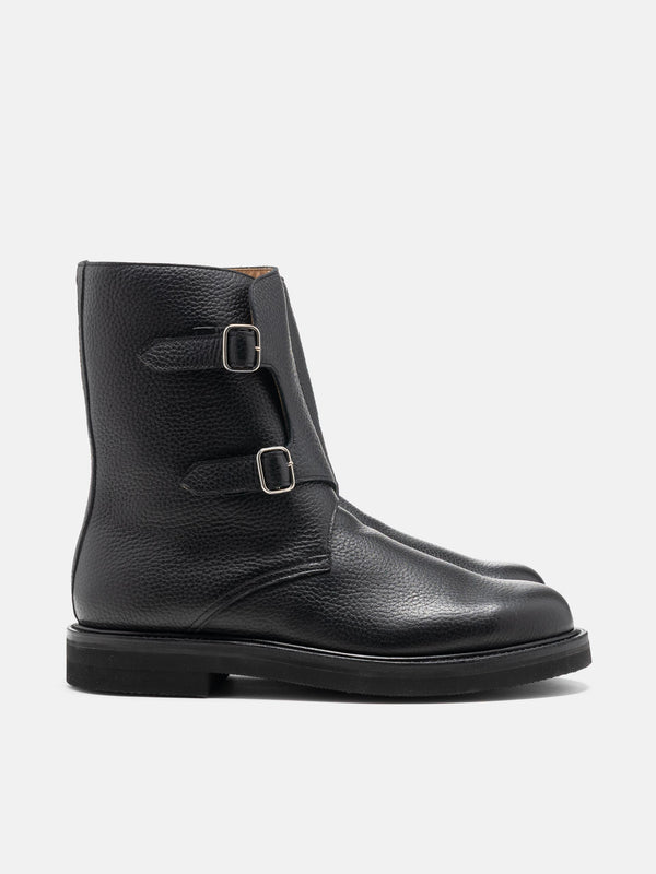 haven Leather Work Boots Black