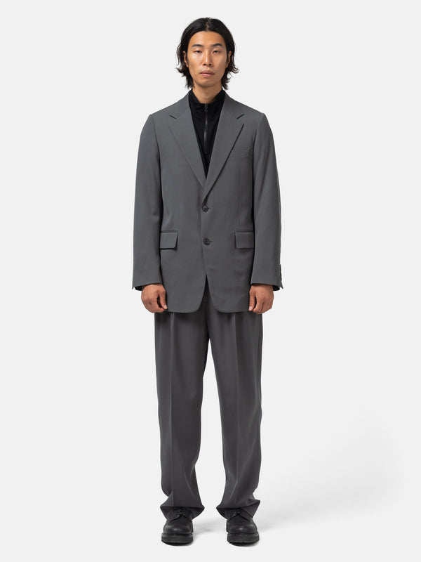 Haven Light Wool Max Gabardine Jacket Dark Gray