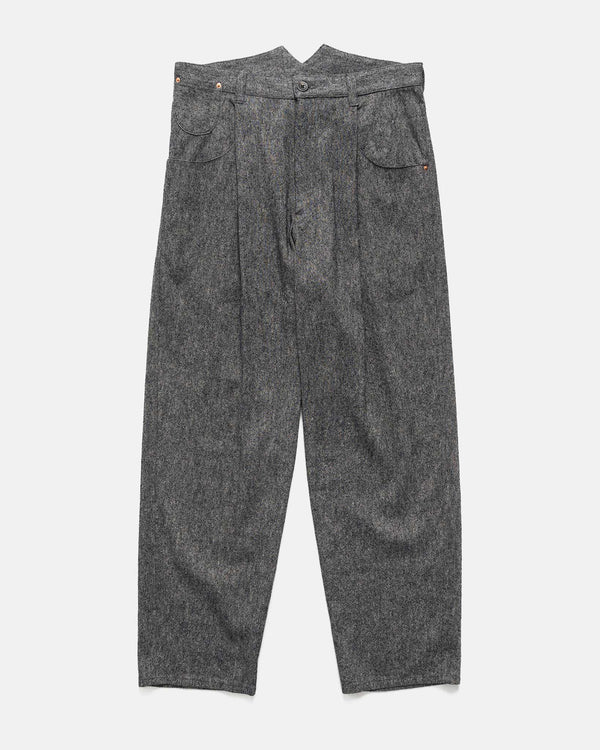 haven Linen Silk Canvas - 1 Tuck Pants D.Navy