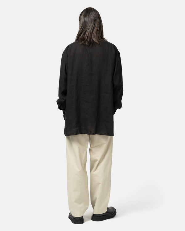 Haven Linen Voile - Regular Collar L/S Shirts Black