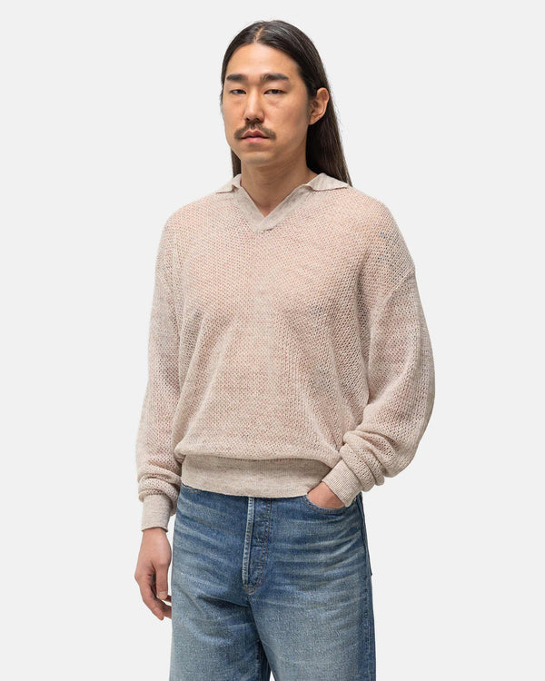 Haven Linen WG Polo Sand Beige