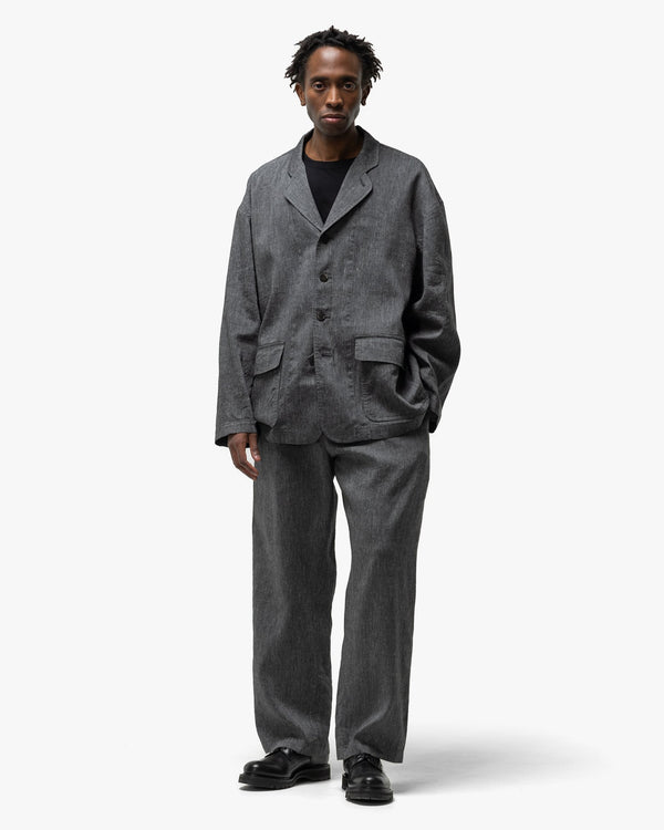 Haven Linen Wool Light Garment Dye Jacket Black