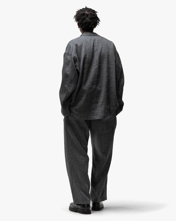 Haven Linen Wool Light Garment Dye Jacket Black