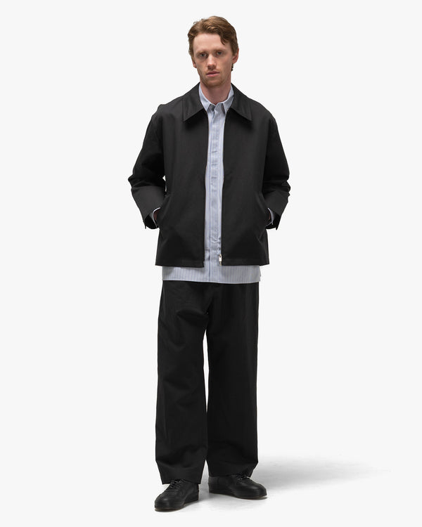 Haven Linen Wool Light Garment Dye Pant Black
