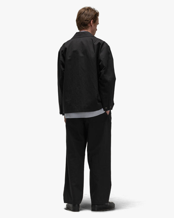Haven Linen Wool Light Garment Dye Pant Black