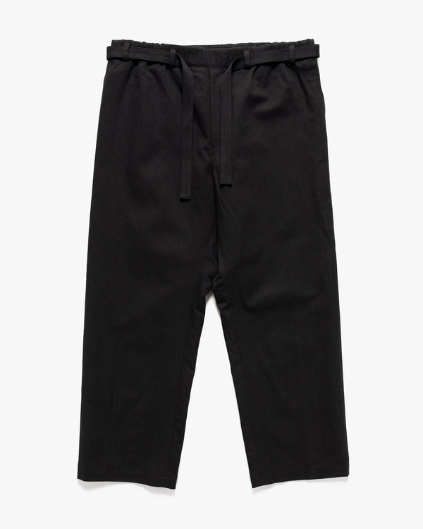 haven Linen Wool Light Garment Dye Pant Black