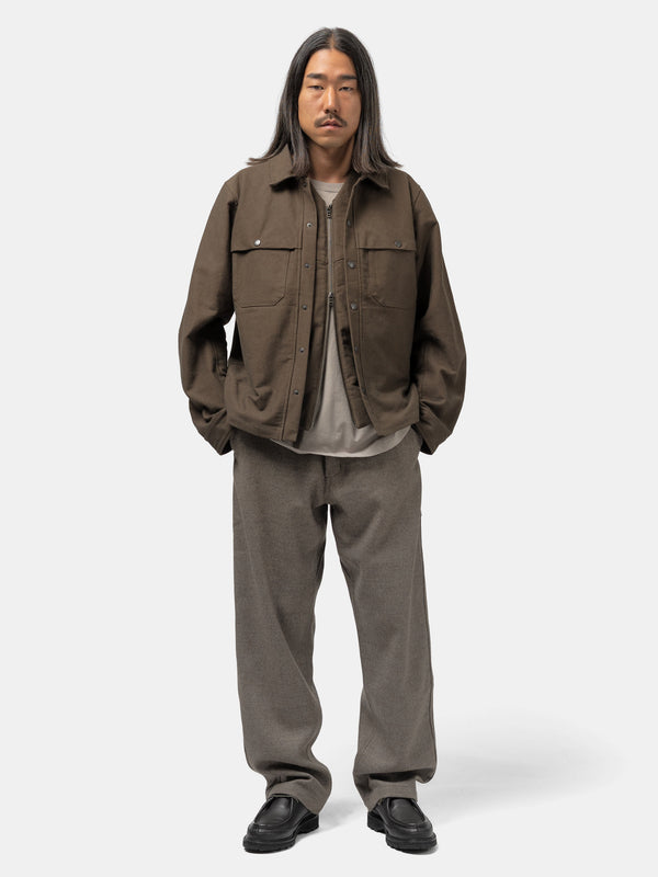 Haven Logger Overshirt - Washed Cotton Canvas Earth