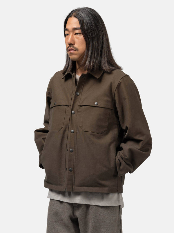 Haven Logger Overshirt - Washed Cotton Canvas Earth