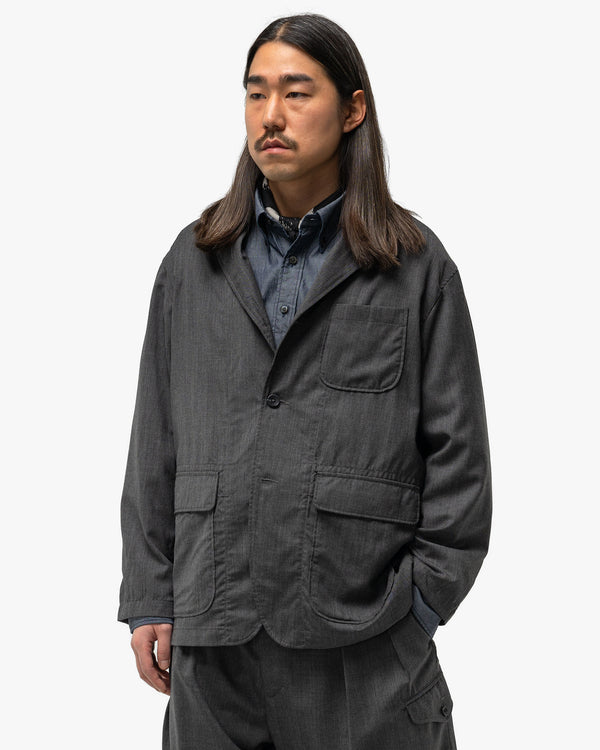 Haven Loiter Jacket Tropical Wool Charcoal