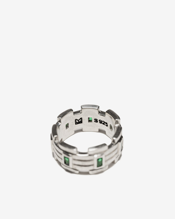 Haven Lui Link Stone Ring Silver 925/Emerald