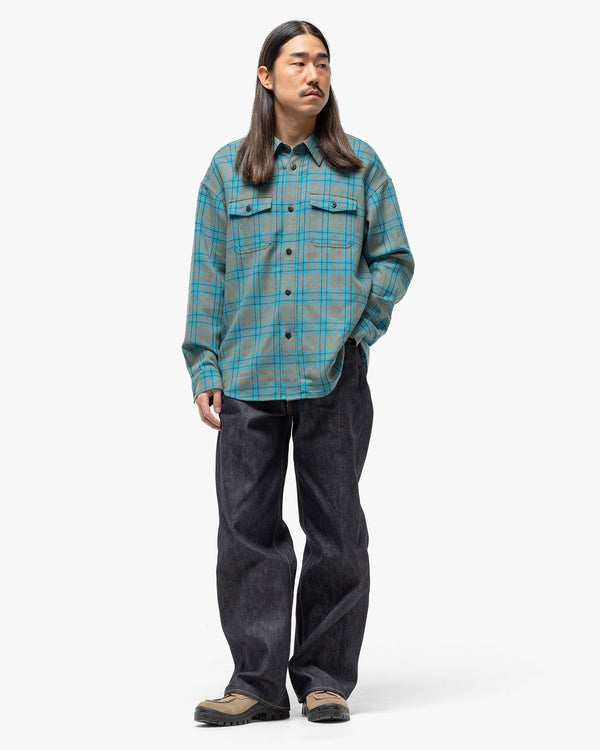 Haven Lumber Check L/S (W/L) Blue