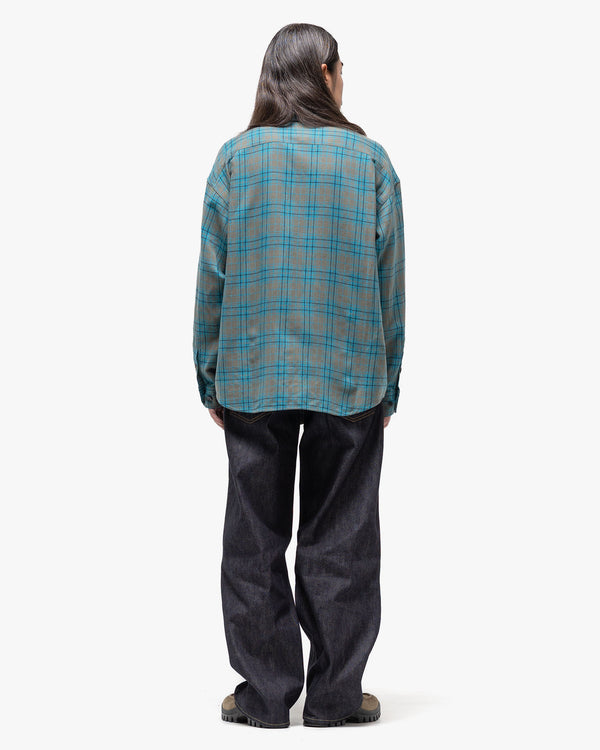 Haven Lumber Check L/S (W/L) Blue