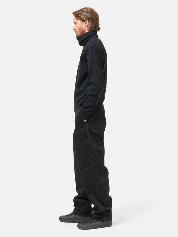 Haven Maxi Barrel Workwear Pants Black