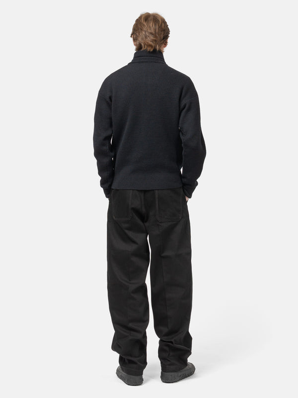 Haven Maxi Barrel Workwear Pants Black