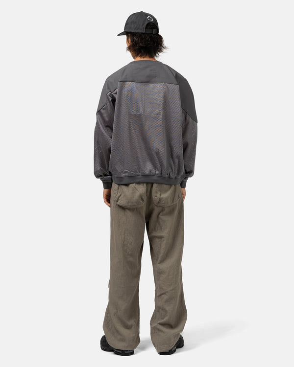 Haven Mesh Track Crew Neck Grey