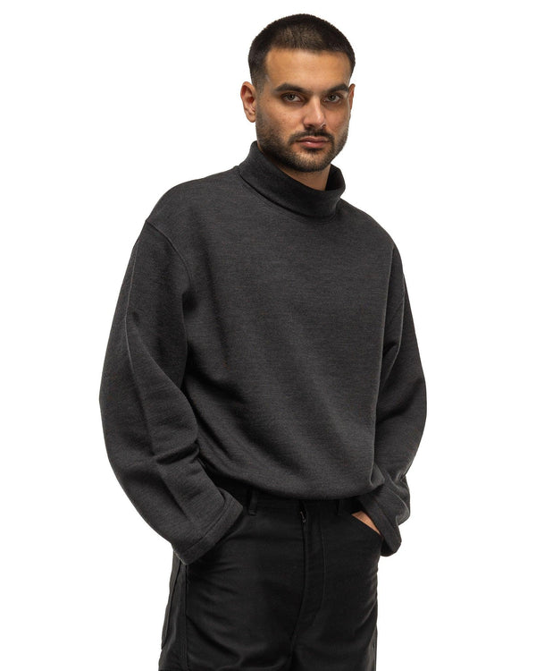 Haven Mock Neck Sweatshirt Anthracite Melange