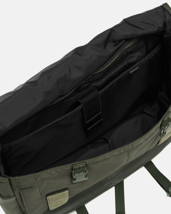 Haven Monochrome Messenger Bag Olive