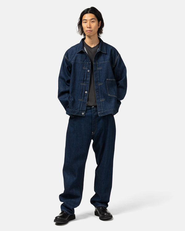 Haven No.22 Washed Wide Denim Pants Indigo