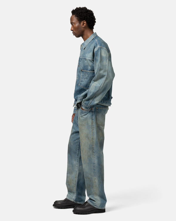 Haven No.37 Washed Wide Denim Pants Indigo