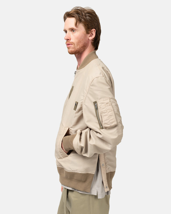 Haven Nylon Twill Blouson Beige