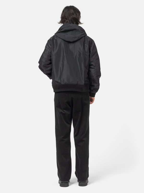 Haven Nylon Twill X Grosgrain Blouson Black