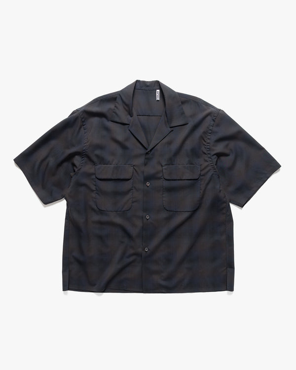 haven Open Collared SS Shirt Dark Ombre