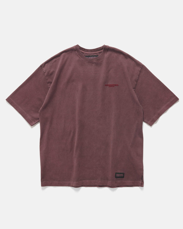 haven Pigment Dyed Crewneck SS Burgundy