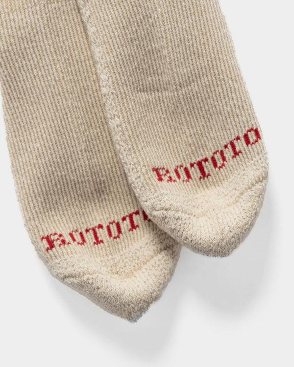 Haven Pile Stripe Marl Socks Beige/Black