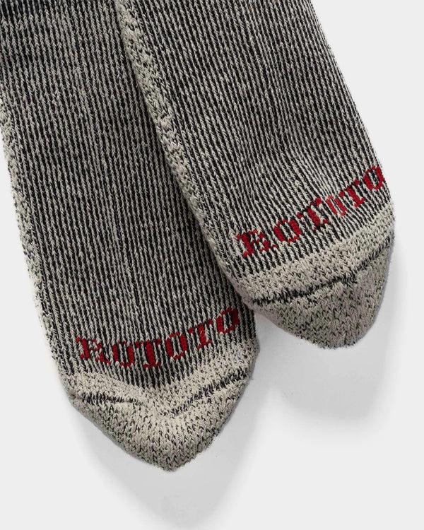 Haven Pile Stripe Marl Socks Black/Beige