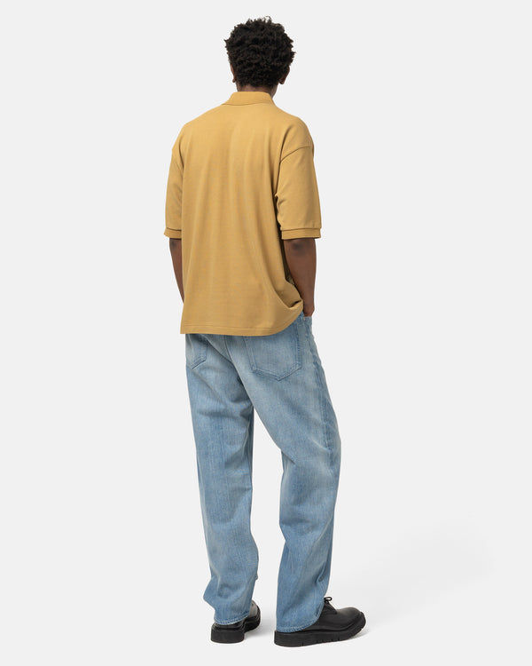 Haven Pima Cotton Heavy Pique Polo Khaki Beige