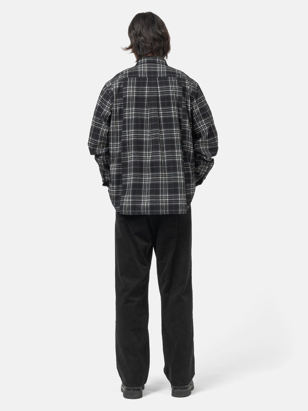 Haven Plaid Flannel Shirt Black